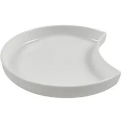 VASCELLA Weiße PP-Halbmondteller ø 9 x 1,2 cm (200 Stück)