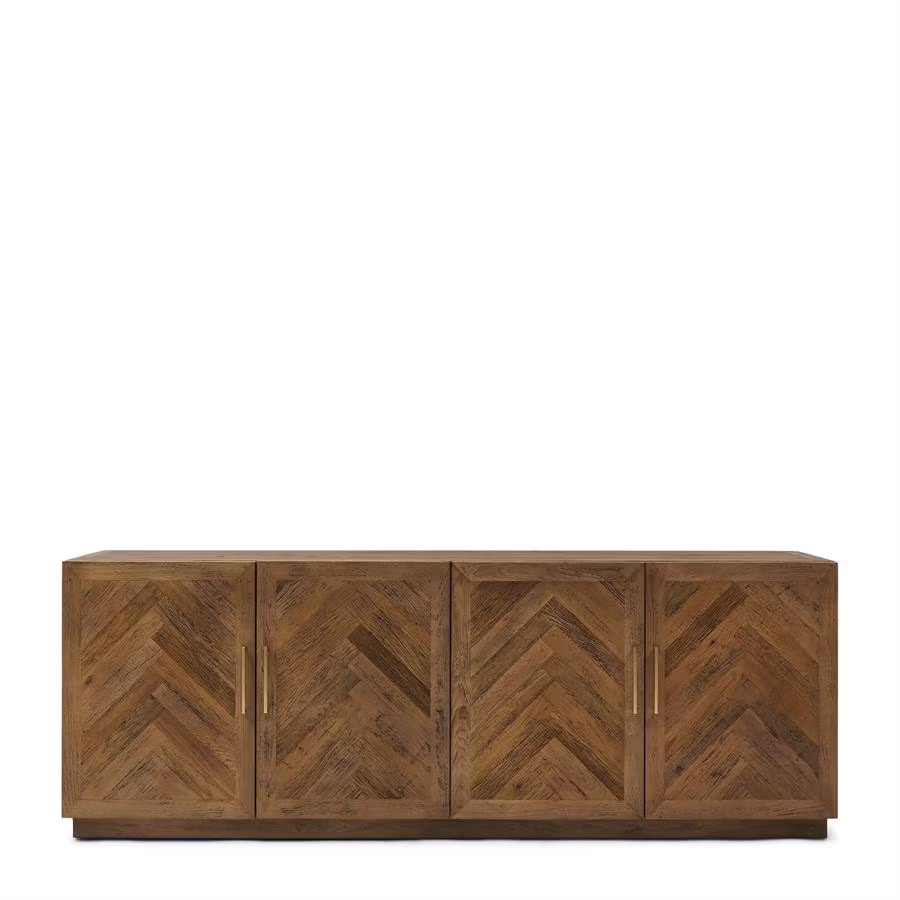 Rivièra Maison Dressoir Riverside Eikenhout, Naturel, Breedte: 230 cm