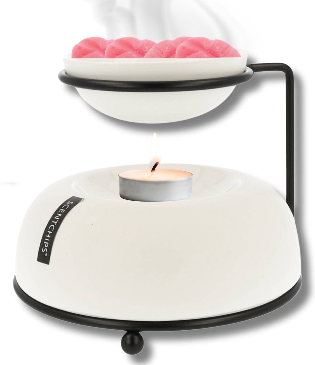 Scentchips Brander Bowls Wit - Waxmelts en Oliebrander voor Essentiële Oliën