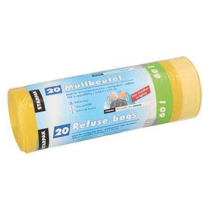 Papstar 14197 Abfallbeutel 60 l Gelb 20 Stück(e) (20x, 60 l) (14197)
