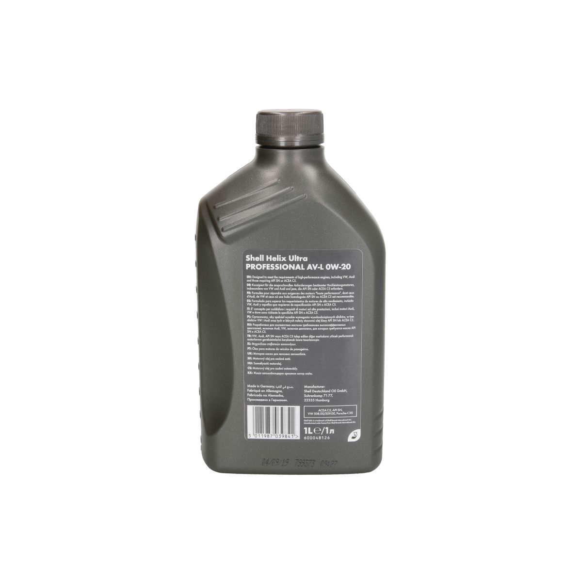 Motoröl SHELL 550048041 Helix Ultra AV-L 0W20 1L