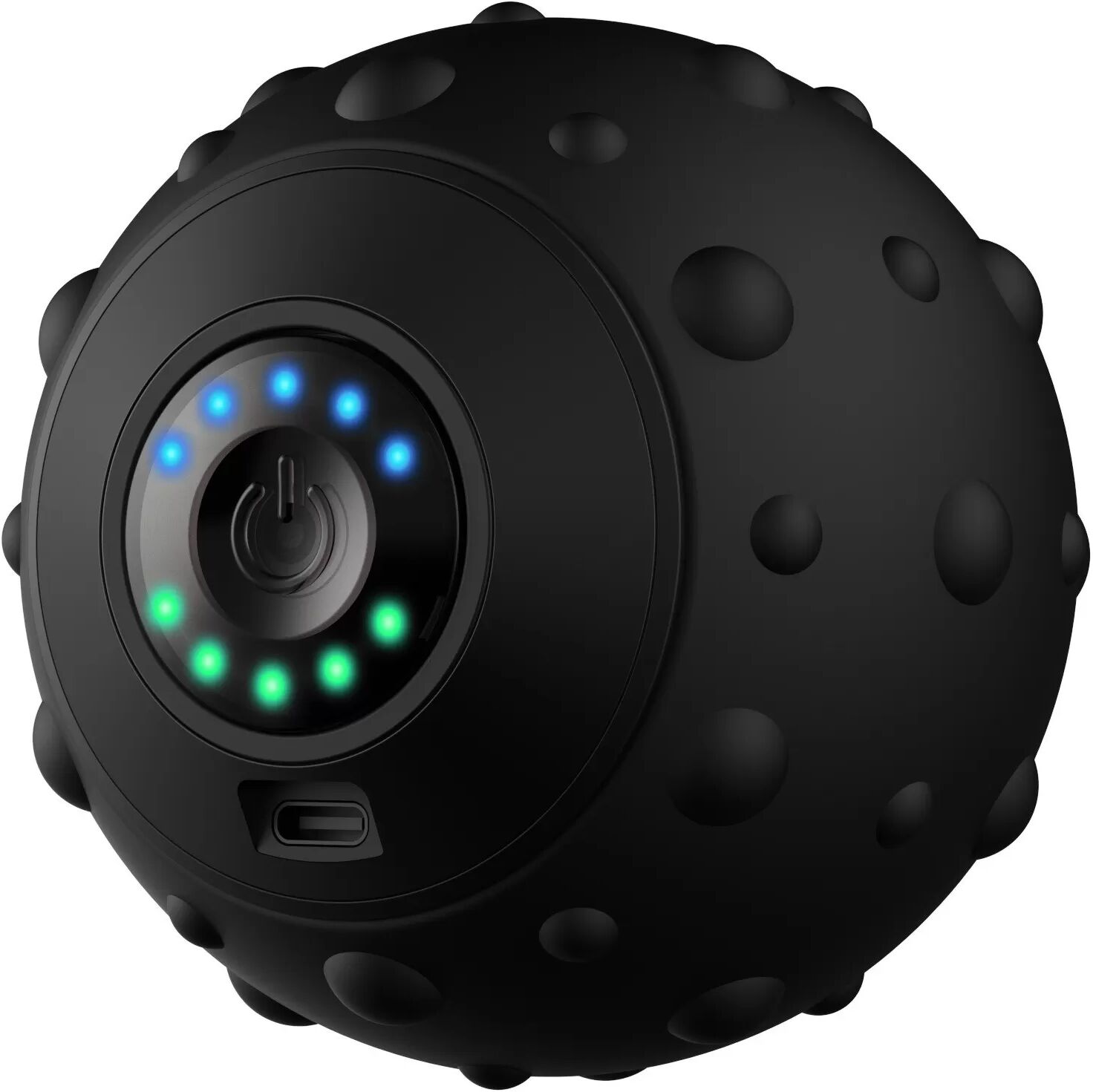 INF Smarter elektrischer Vibrations-Yoga-Ball – Tiefenmuskelentspannung & Schmerzlinderung Schwarz