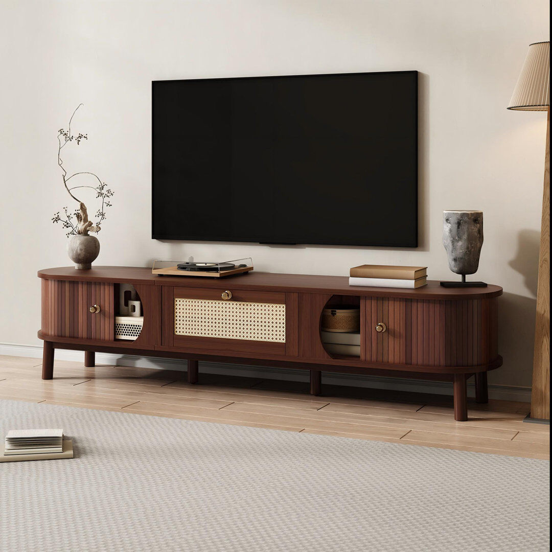 Bloomsbury Market TV Stand for TVs up to 75" Brown Wood 75"