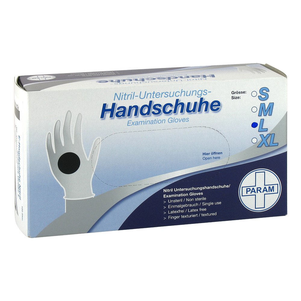 Param GmbH Handschuhe Einmal Nitril L schwarz 14046307