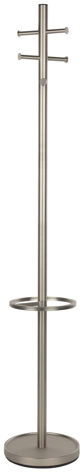Zuiver Kapstok Wednesday met 6 haken en parapluhouder - Zilver