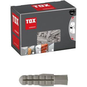Tox Dübel 007100011, Fuge, 4 x 20mm, Universaldübel, 100 Stück