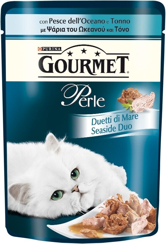 Purina GOURMET PERLE FILETTINI C/PESCE E TONNO 85GR