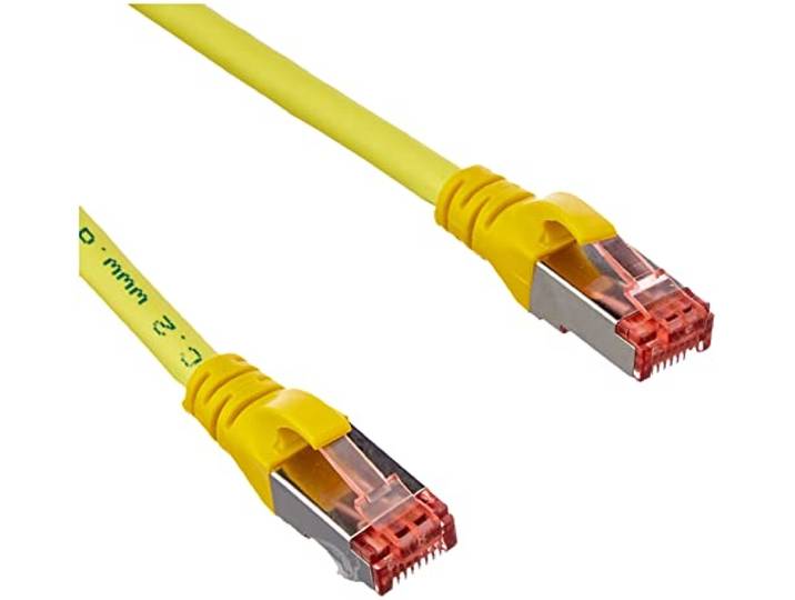 Microconnect SSTP CAT6 1M - netwerkkabel (Cat6, Mannelijk/Mannelijk, Geel)