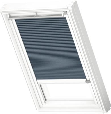 VELUX Dachfenster Wabenplissee schiefergrau mit weißem Alu-Rahmen solarbetriebenSK10 1164KWL