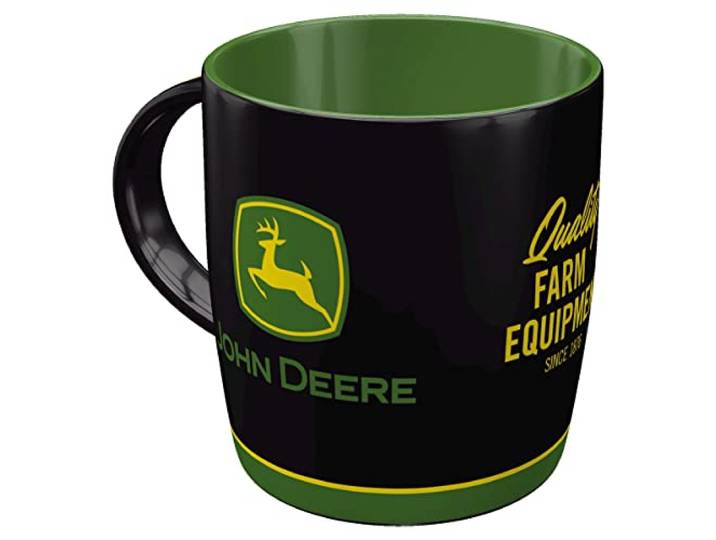 Nostalgic-Art Retro koffiemok, 330 ml, John Deere – Logo Black