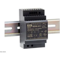 MeanWell, Systemstromversorgung, MEAN WELL Hutschienen-Schaltnetzteil HDR-60-24, 24 V-/2,5 A