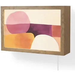 WANDLEUCHTE Formen - Abstrakt - Farbenfroh LED 30x20 cm Wandlampe