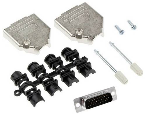 MH Connectors MHDTZK15HD26MS-K D-SUB Stiftleisten-Set 180° Polzahl: 26 Lötkelch 1St.