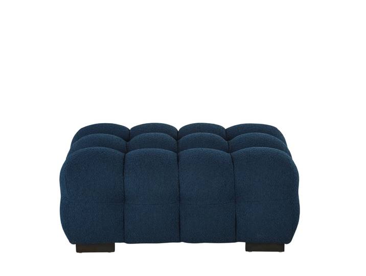 Pouf nuage bouclettes bleu nuit
