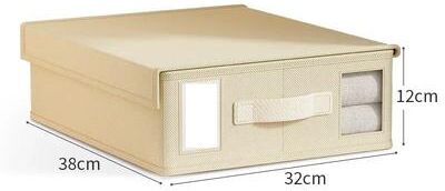 On Spot Shop Creative 4 Piece Bed Sheet Storage Box Set, Fabric Organizer For Wardrobe, Blanket & Quilt Covers e