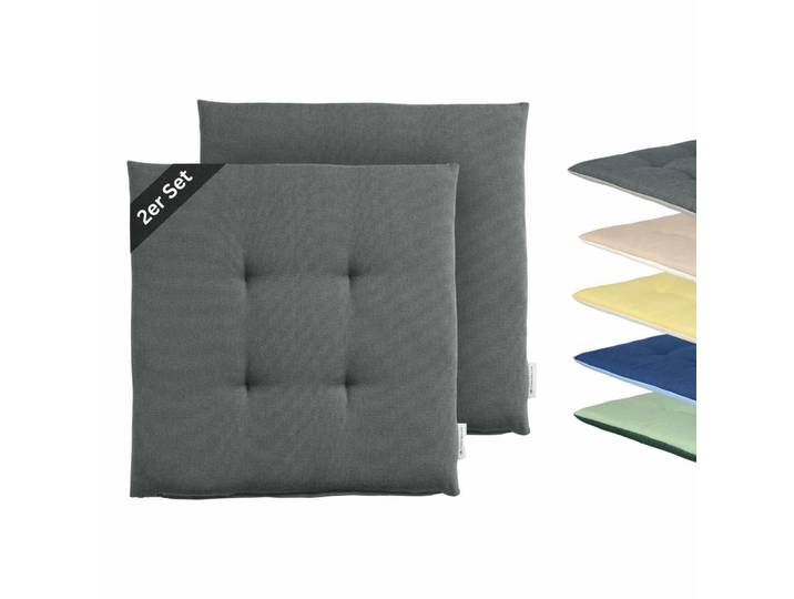 Tom Tailor Outdoor Sitzkissen Dove Chairpad, Grau, 40x2x40 cm, Heimtextilien, Wohntextilien, Sitzkissen