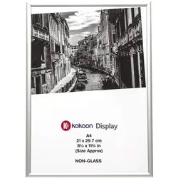 kokoon Display Bilderrahmen A4 Aluminium silber