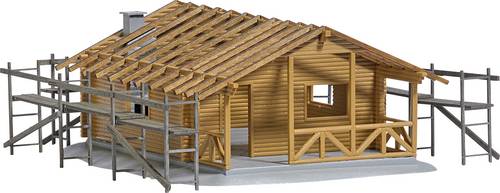 Busch 1855 H0 Blockhütte im Bau