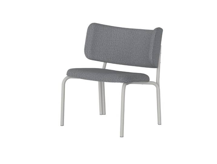 Noo.ma kei lounge chair - fauteuil lounge mélange noir et gris.