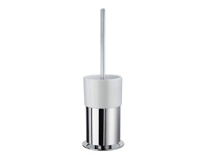 Smedbo Wc-Bürste, Metall, Glas, 10x41.5x10 cm, Bürstenkopf austauschbar, rostfrei, Badezimmer, WC Ausstattung, WC Bürstengarnitur