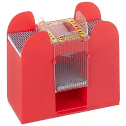Relaxdays Automatische Kartenmischmaschine 6 Decks Gold,Rot,Schwarz