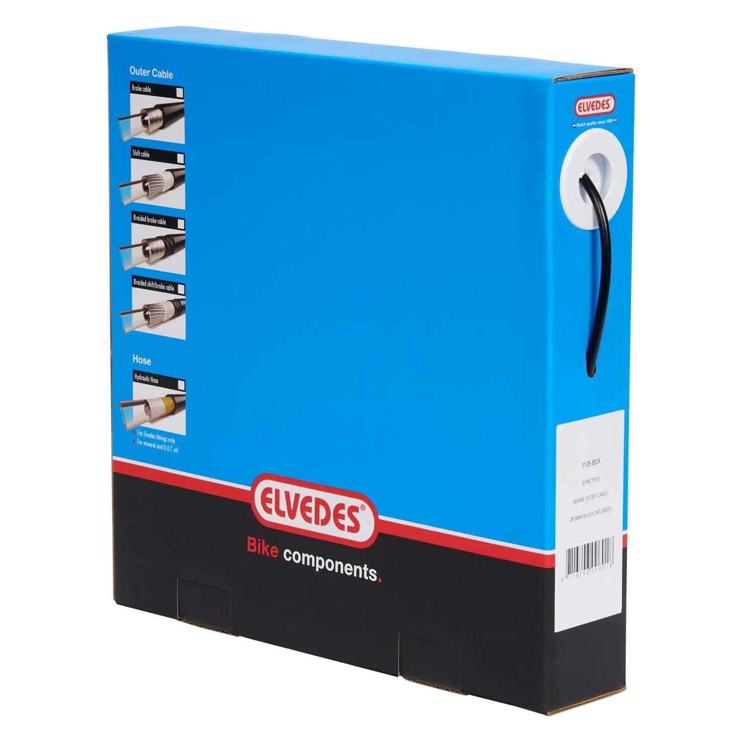 Elvedes Bremszugaussenhülle-08173874 Bremszugaussenhülle Schwarz Einheitsgrösse (1125-BOX)