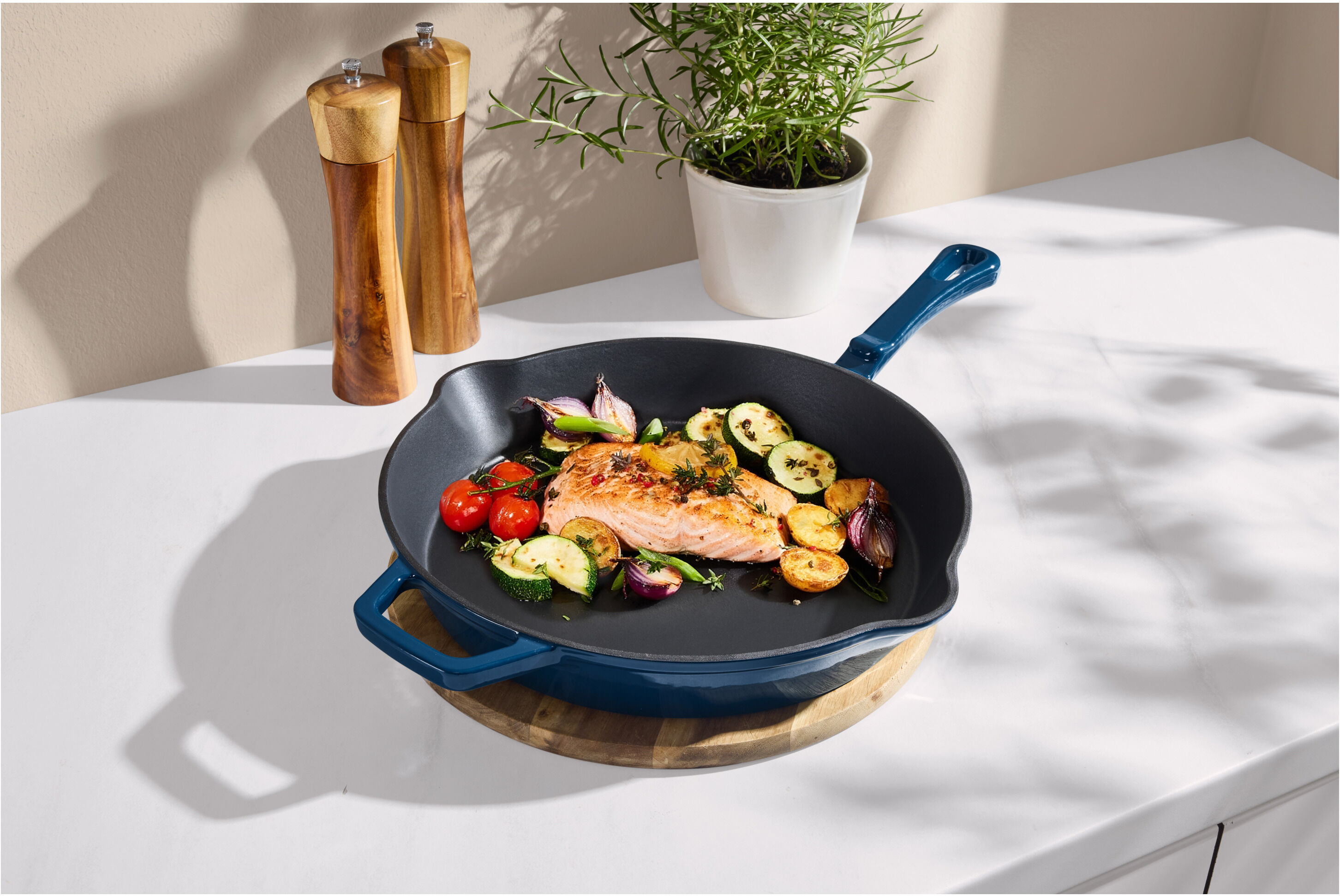 SILVERCREST® Premium-Gusseisenpfanne, Ø 30 cm