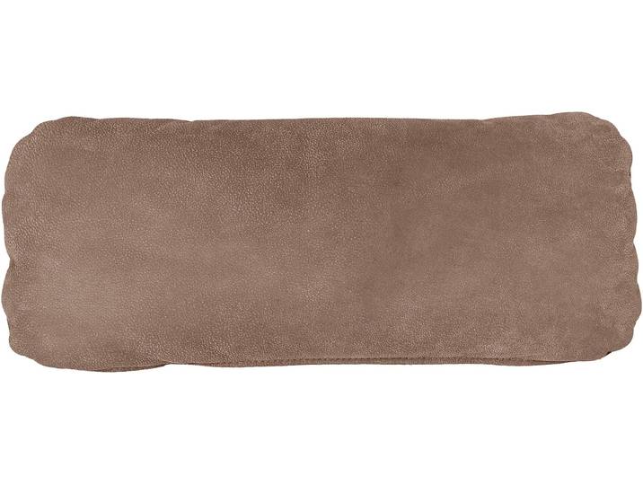 Dekokissen DIE PLANBAR PN-EM18063 Nierenkissen bestehend aus 1 Stk. , braun (chai), B:58cm H:25cm L:15cm, Leder, Dekokissen_Sitzkissen_Kissenhüllen, Dekokissen, hochwertiges Nubuk-Anilin-Leder
