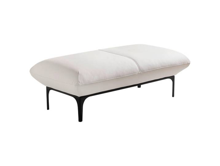 Valnatura Hocker, Creme, Metall, Echtleder, Rindleder, rechteckig, 140x43x72 cm, Lederauswahl, Stoffauswahl, erweiterbar (Typenauswahl), Wohnzimmer, Sessel, Hocker, Sitzhocker