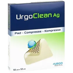 URGOCLEAN Ag Kompressen 10x12 cm steril