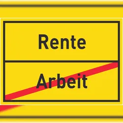 HB-Druck Rente Arbeit Aufkleber Ortsaufkleber A5 (148x210mm)