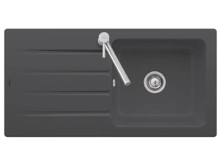 Villeroy & Boch Architectura 60-3360 01 i4 Graphit Keramikspüle Handbetätigung