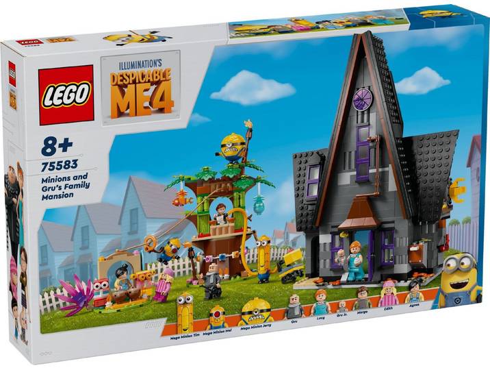 LEGO® LEGO® Minions: Despicable Me 4 75583 Familienvilla von Gru Konstruktionsspielsteine, (868 St)
