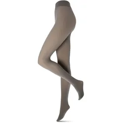 Tchibo - Gefütterte Feinstrumpfhose in transparenter Optik - Damen - Gr. M - grau