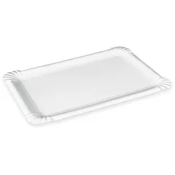 Pappteller (FSC Recycled) weiß 13 x 20 cm