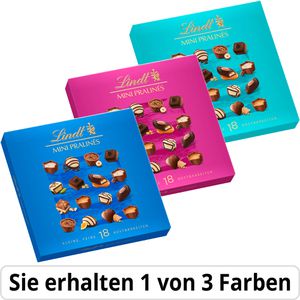 Lindt Pralinen Mini Pralinen, 20 Stück, 9 verschiedene Sorten, mit Alkohol, 90 g