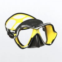 Mares X-Vision Chrome Liquidskin - Schwarz/Gelb