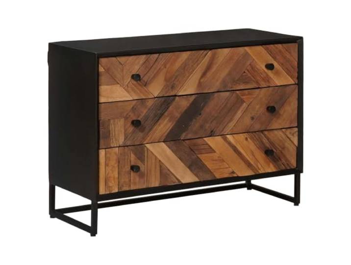 Kaorsrow Schubladenschrank mit 3 Schubladen Holz Kommode 75x30x54 cm Kompakte Holzkommode fürs Wohnzimmer und Homeoffice. Bietet praktischen Stauraum durch drei geräumige Schubladen.