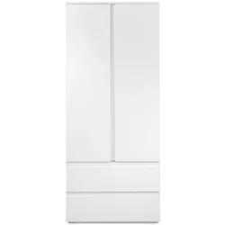 Kleiderschrank Image 80 x 191 cm Dekor Weiß