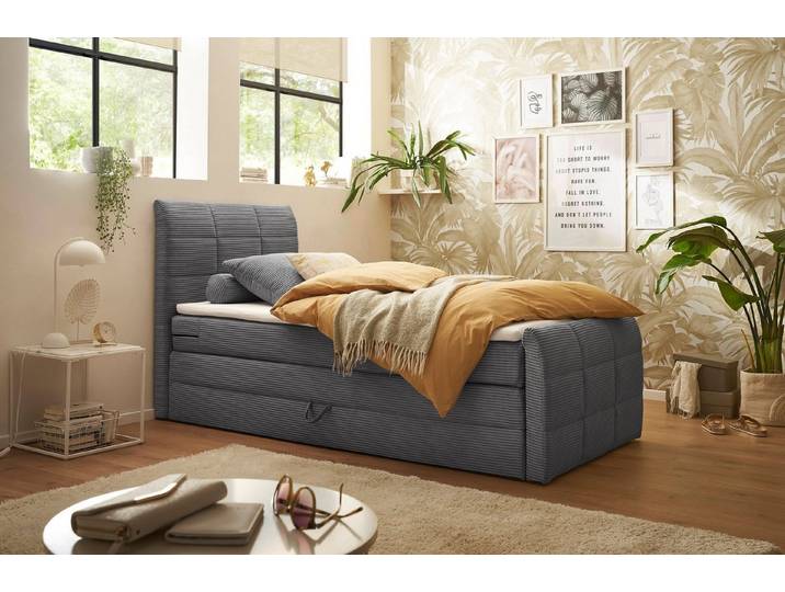 ED EXCITING DESIGN Boxspringbett Bolivia, harte Seite mit Kokosmatte, weiche Seite mit Filzabdeckung