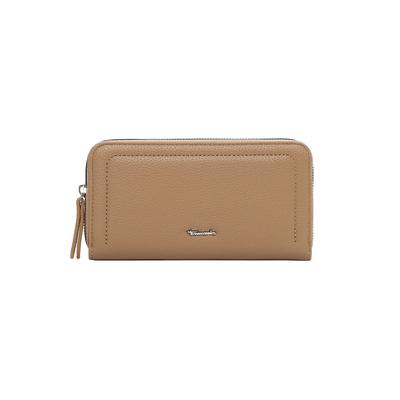 Geldbörse TAMARIS "Geldbörse TAS Karolin", Herren, beige (sahara 920), Obermaterial: 60% Polyurethan PU. 40% Polyester PES., Kleinlederwaren