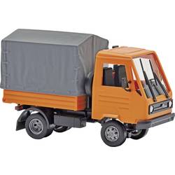 Busch 42253 H0 LKW Modell Multicar M26 mit Pritsche/Plane, Orange