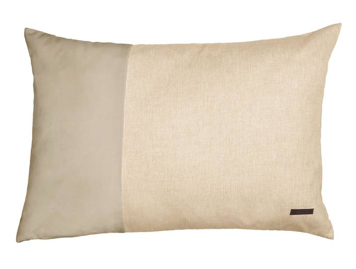 Dekokissen ESPRIT Harp , natur, unifarben, B:58cm L:38cm, Obermaterial: 100% Polyester, Dekokissen_Sitzkissen_Kissenhüllen, Dekokissen, aus Microvelour
