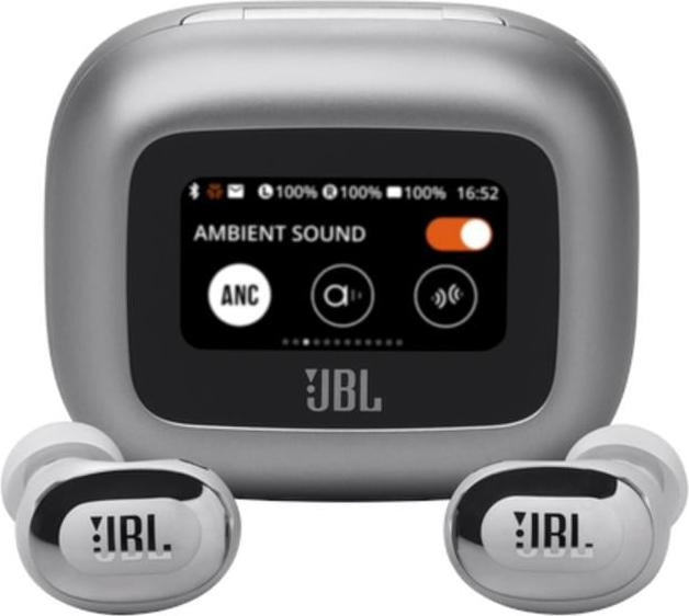 JBL Live Buds 3 draadloze in-ear oordopjes met Bluetooth, zilver