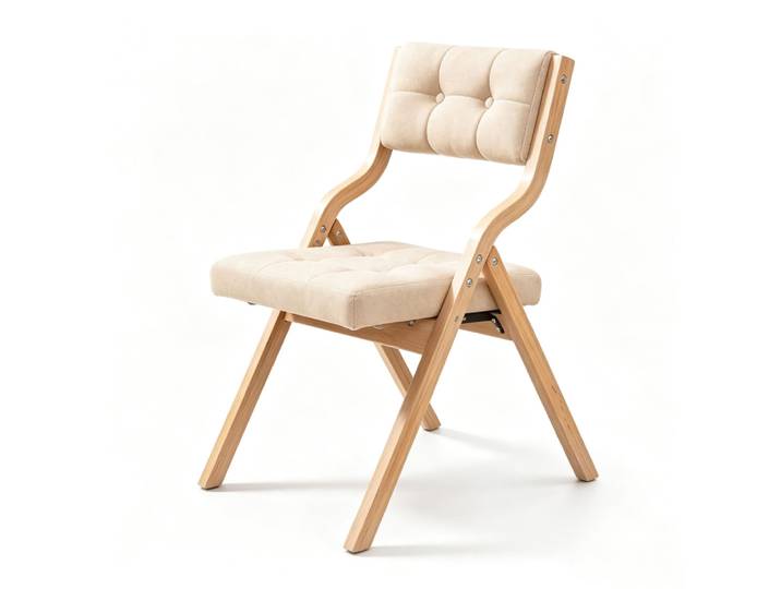Lot de 2 chaises pliantes rembourrées en panneau de particules kaki