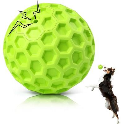 The Handy Homestead Smart Bounce Interactive Dog Ball Automatic Rolling Motion Activated Toy green