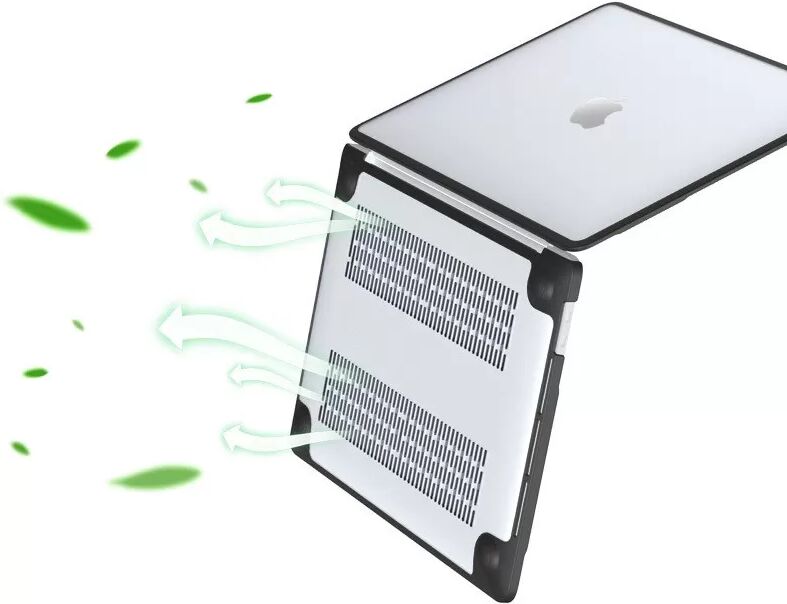 INF Transparente Schutzhülle kompatibel mit MacBook Pro 14" A2442 A2779 A2918 A2992 A3185 - Kratzschutz & Kühlung
