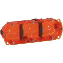 Legrand 080103 Universaldose 3-fach 8M Tiefe:40mm für horizontal./vertikale Montage