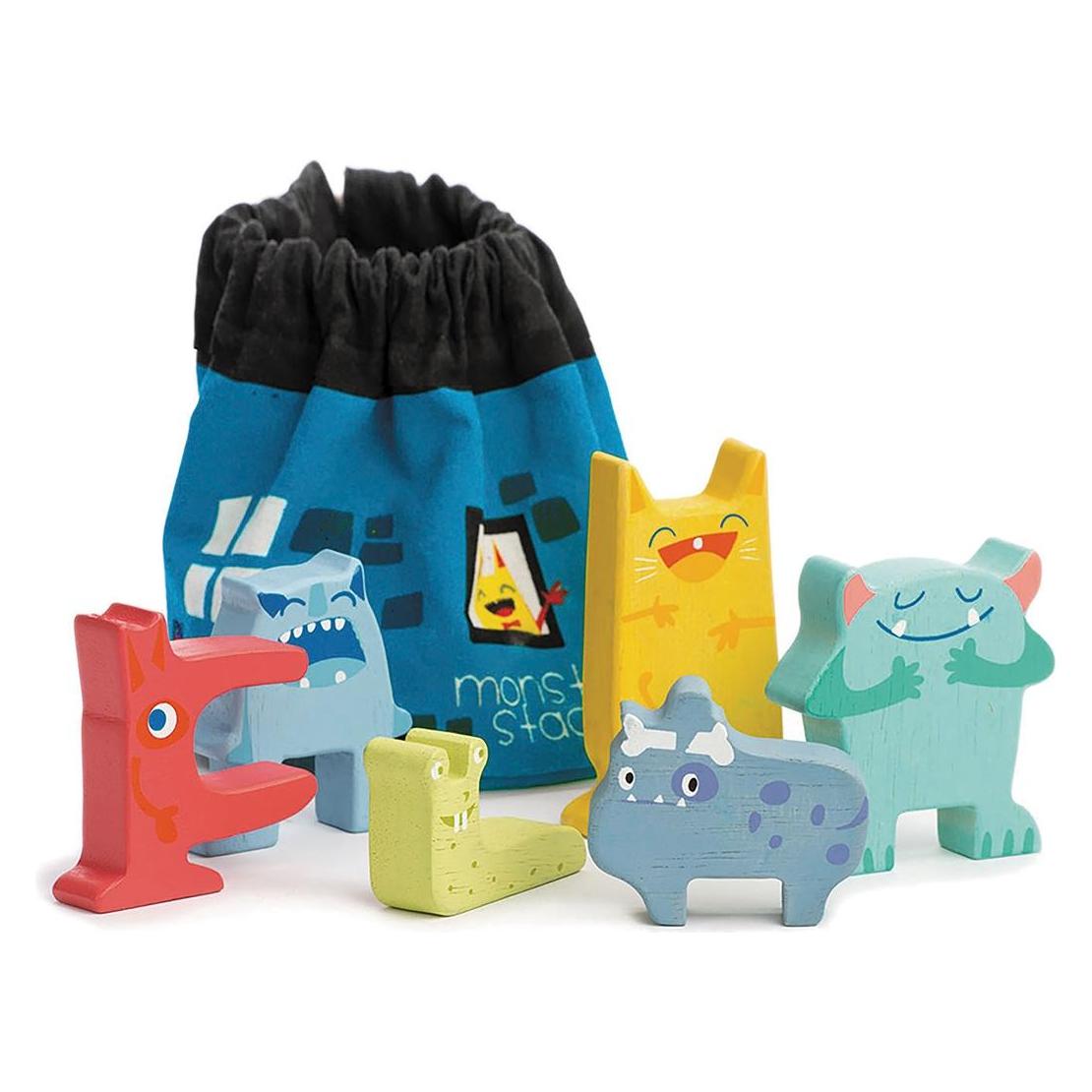 Tender Leaf Toys Stapelspiel Monster (Deutsch, Englisch, Französisch, Italienisch, 3 - 5 Jahre) (TL8344)