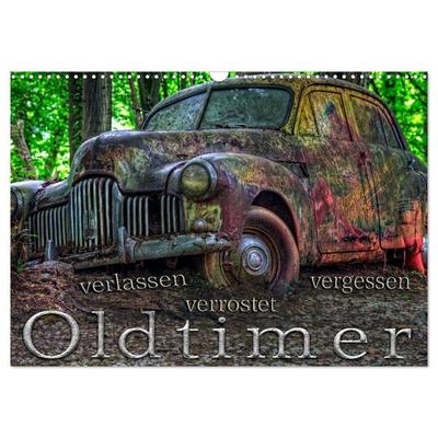Oldtimer - verlassen verrostet vergessen (Wandkalender 2026 DIN A3 quer), CALVENDO Monatskalender